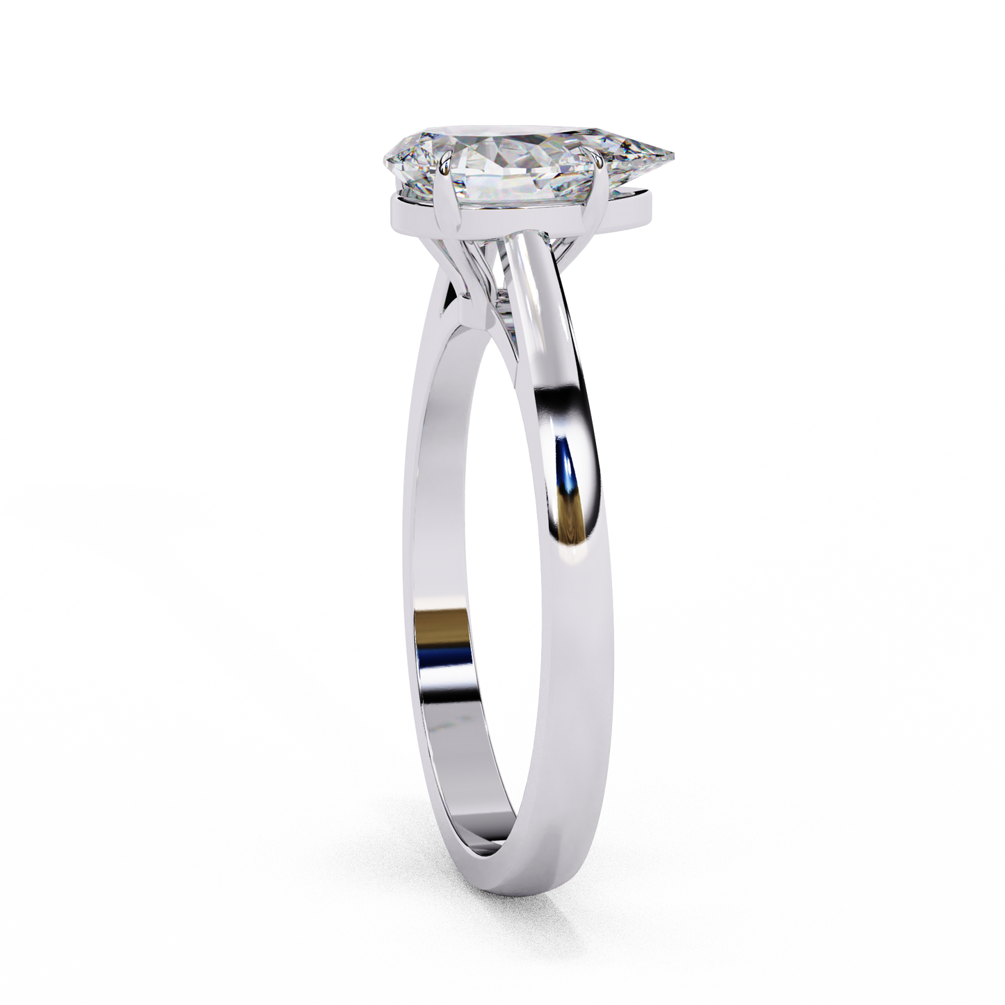 Coralia Icon Pear Solitaire Ring