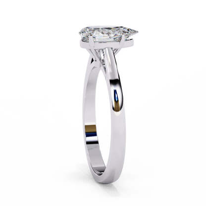Coralia Icon Pear Solitaire Ring