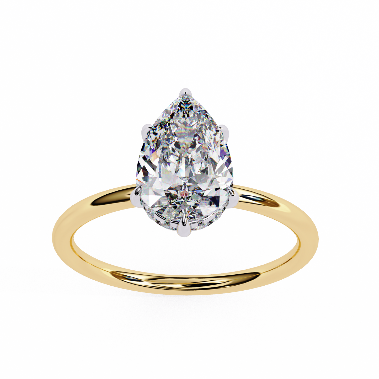 Florinette Prime Pear Cut Solitaire Ring