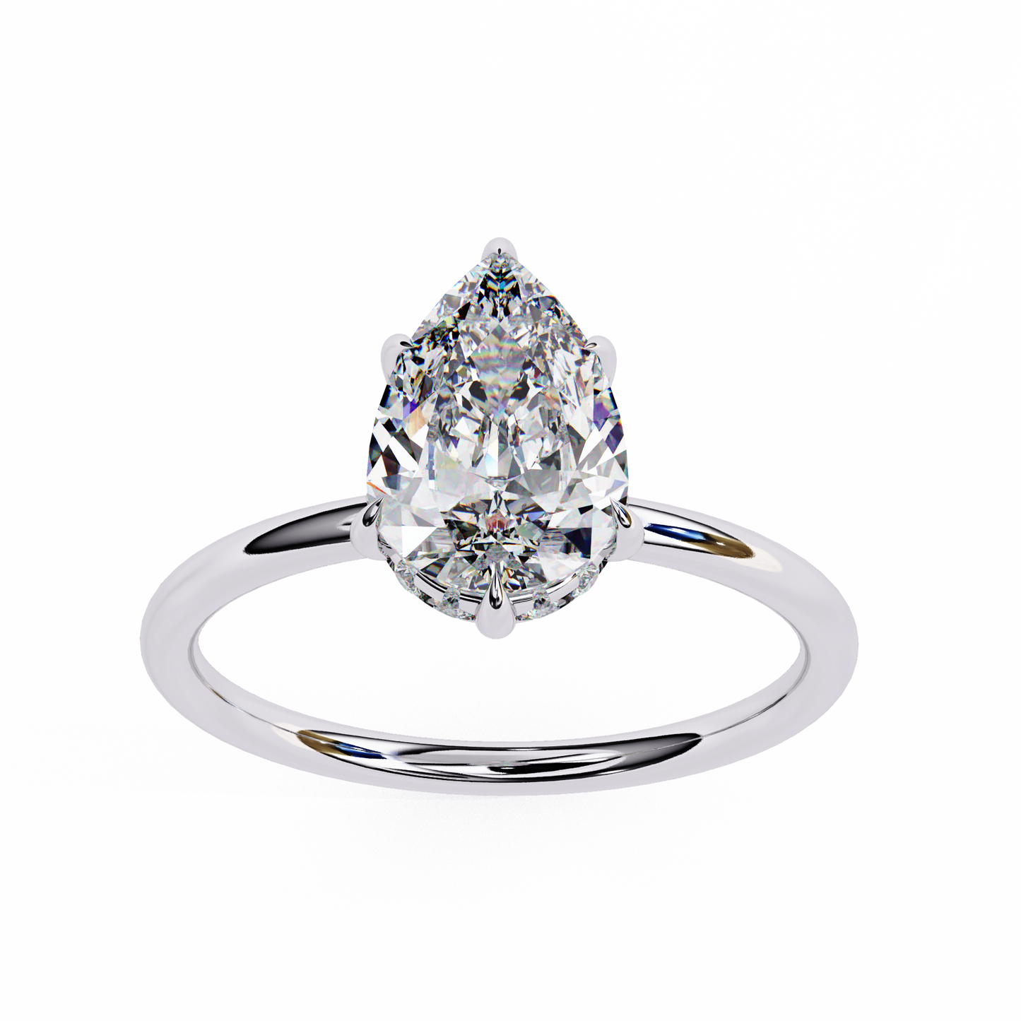Florinette Prime Pear Cut Solitaire Ring