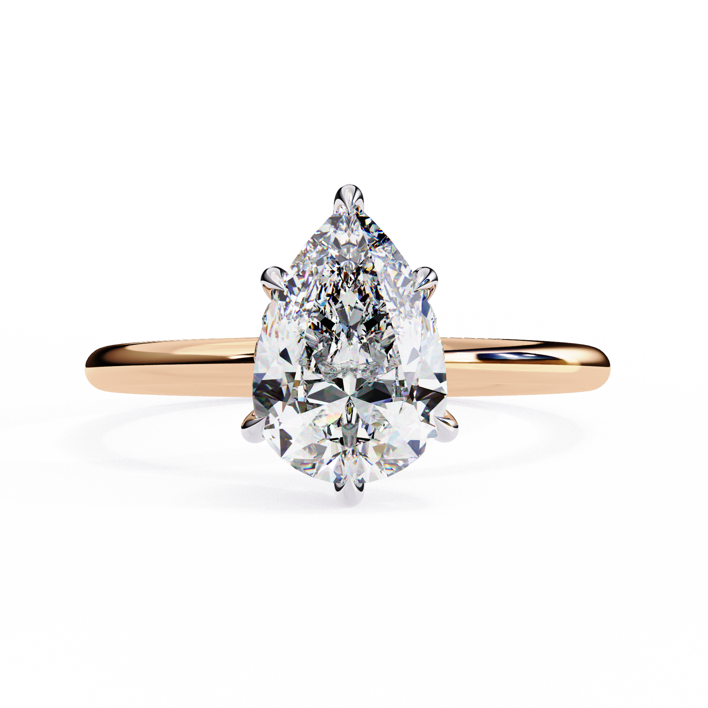 Florinette Prime Pear Cut Solitaire Ring