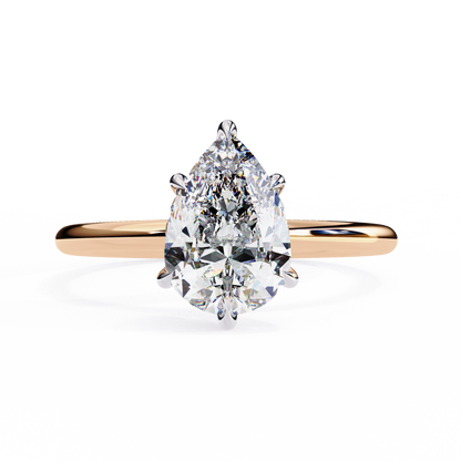 Florinette Prime Pear Cut Solitaire Ring