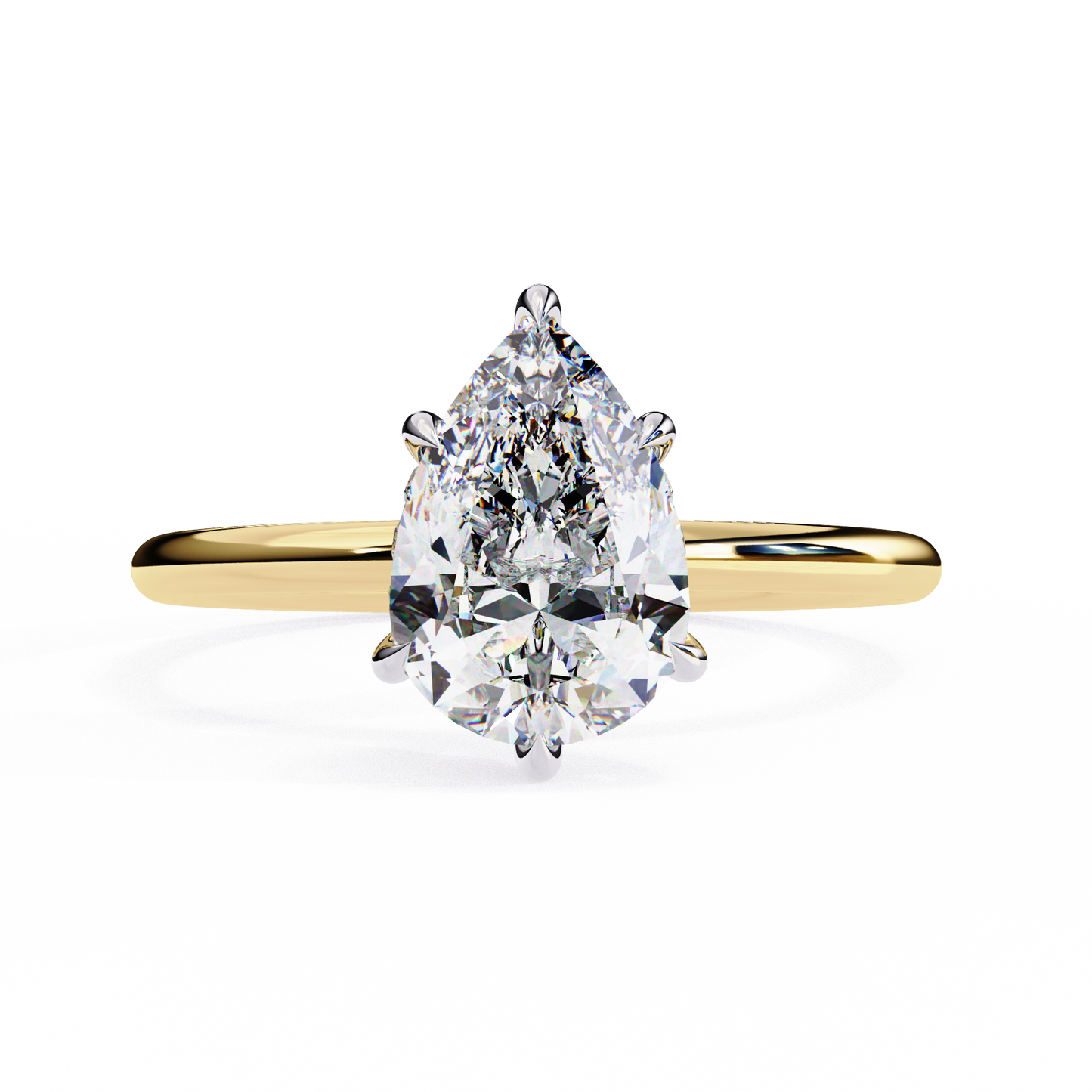 Florinette Prime Pear Cut Solitaire Ring