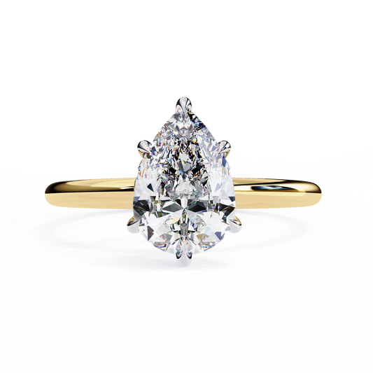 Florinette Prime Pear Cut Solitaire Ring