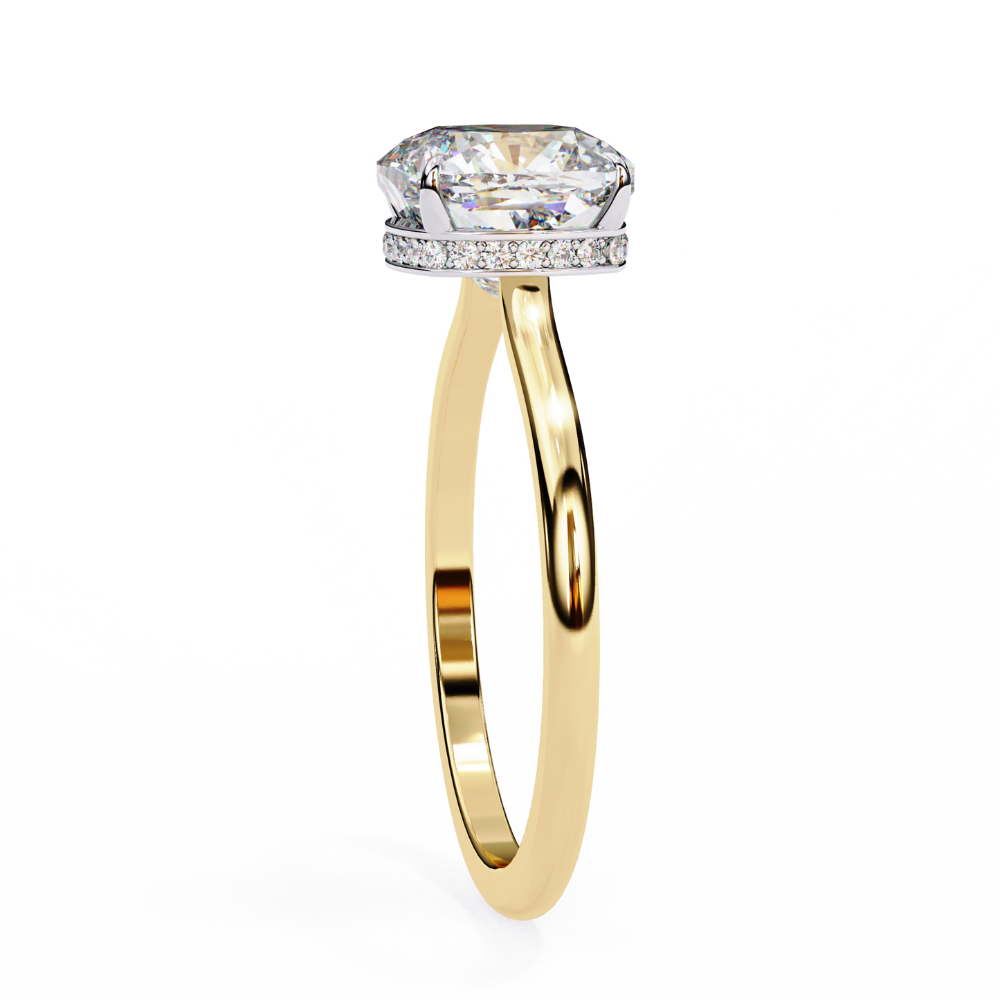 Cosma Pureline Cushion Solitaire Ring