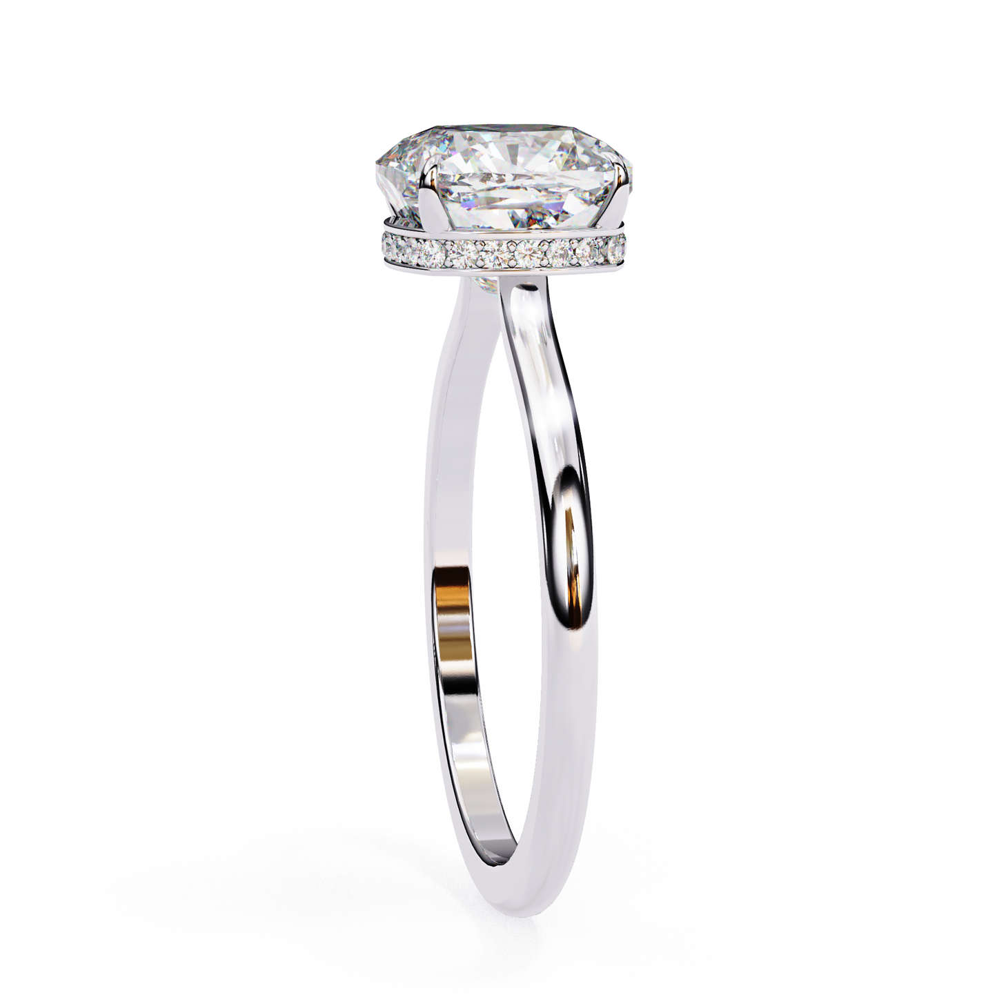 Cosma Pureline Cushion Solitaire Ring