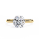 Luxe Crown Round Solitaire Ring