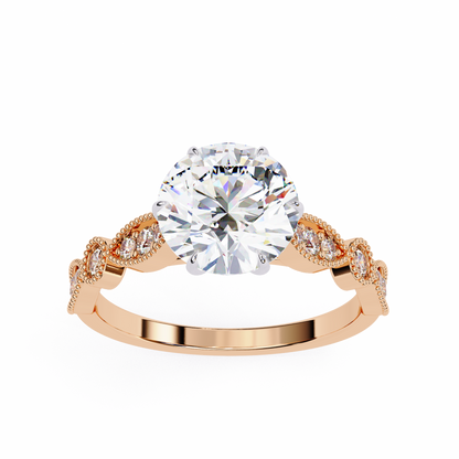 Empress Glow Round Cut Solitaire Ring