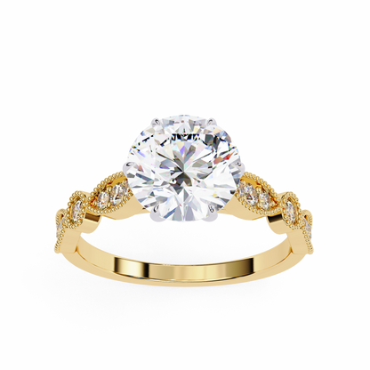 Empress Glow Round Cut Solitaire Ring