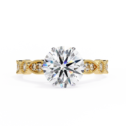 Empress Glow Round Cut Solitaire Ring