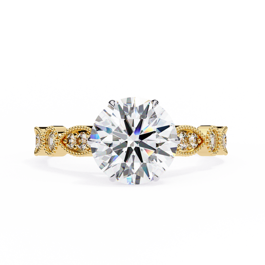 Empress Glow Round Cut Solitaire Ring