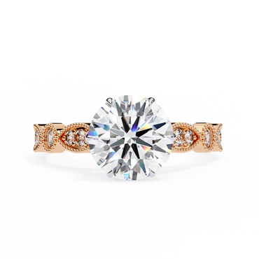 Empress Glow Round Cut Solitaire Ring