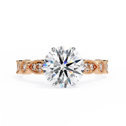 Empress Glow Round Cut Solitaire Ring
