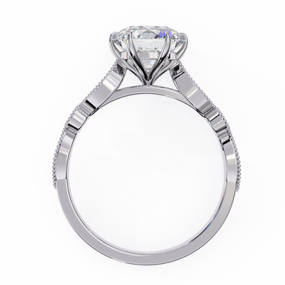 Empress Glow Round Cut Solitaire Ring