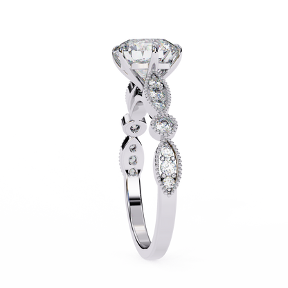 Empress Glow Round Cut Solitaire Ring