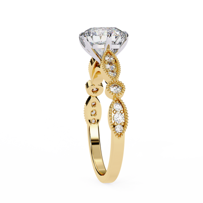 Empress Glow Round Cut Solitaire Ring