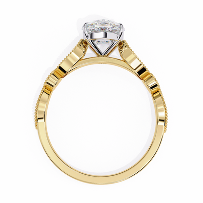 Celestial Dew Oval Solitaire Ring