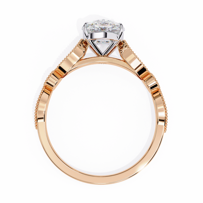 Celestial Dew Oval Solitaire Ring