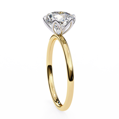 Gleaming Vow Round Solitaire Ring