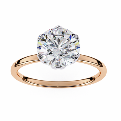 Gleaming Vow Round Solitaire Ring