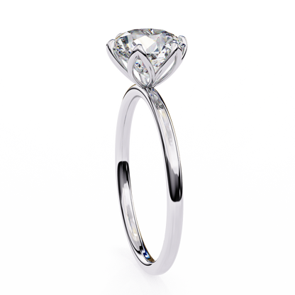 Gleaming Vow Round Solitaire Ring