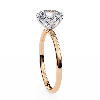 Gleaming Vow Round Solitaire Ring