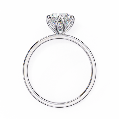 Gleaming Vow Round Solitaire Ring