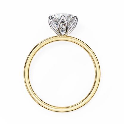 Gleaming Vow Round Solitaire Ring