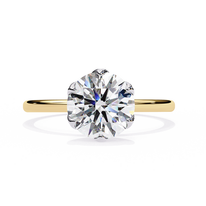 Gleaming Vow Round Solitaire Ring