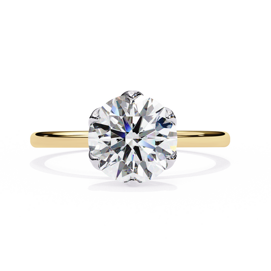 Gleaming Vow Round Solitaire Ring