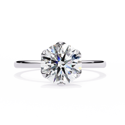 Gleaming Vow Round Solitaire Ring