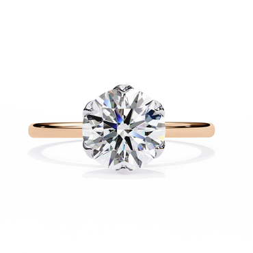 Gleaming Vow Round Solitaire Ring