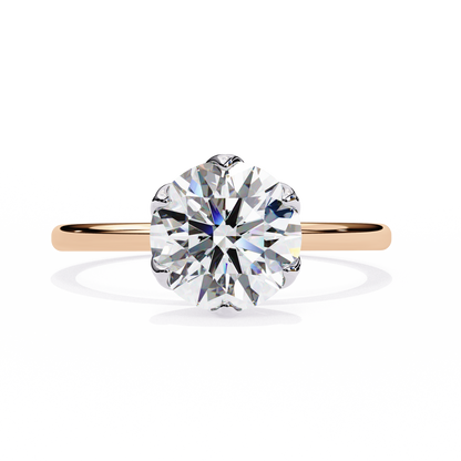 Gleaming Vow Round Solitaire Ring