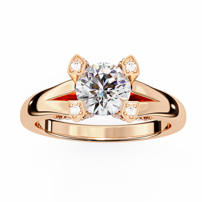 Ember Promise Round Solitaire Ring