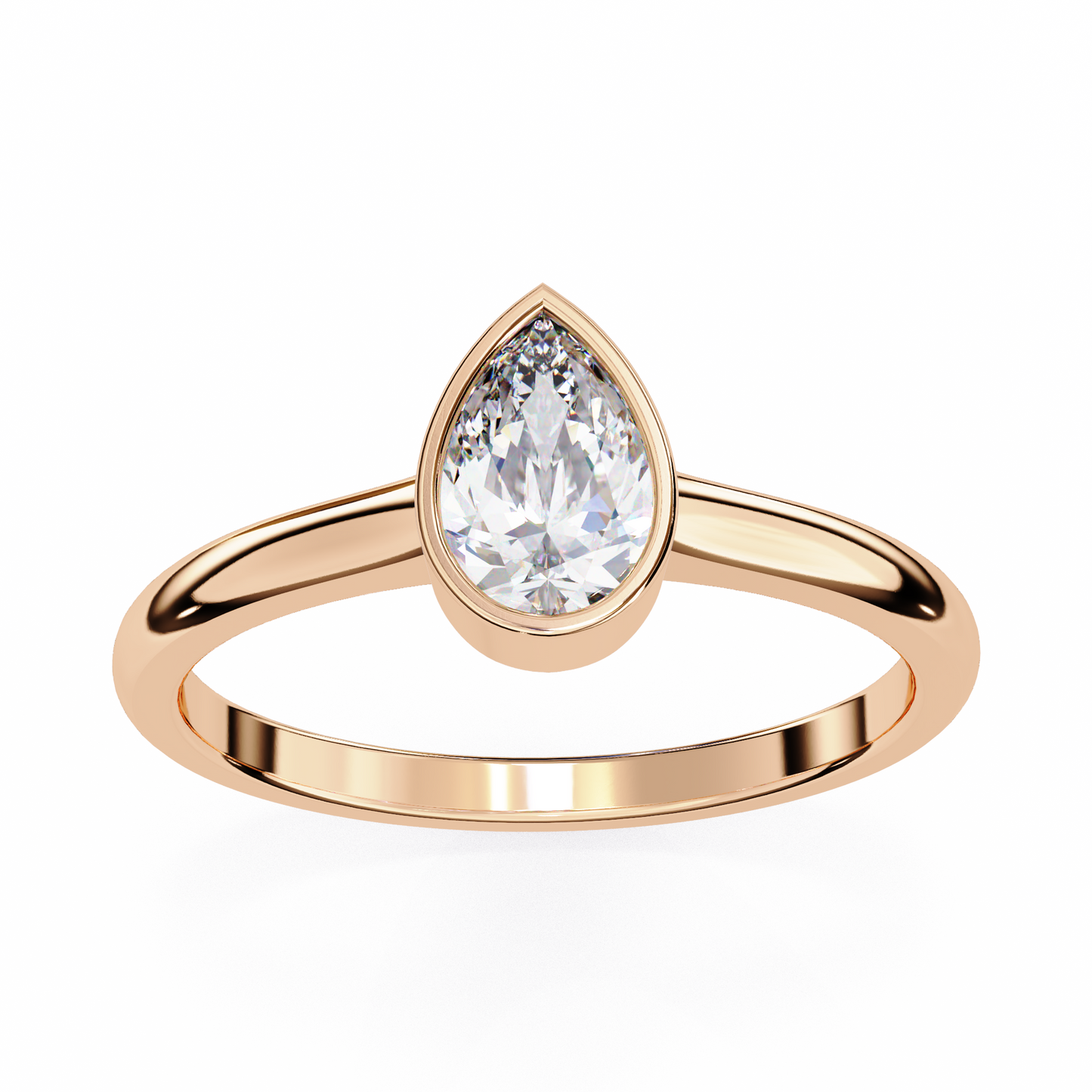 Lirio D’or Pear Solitaire Ring