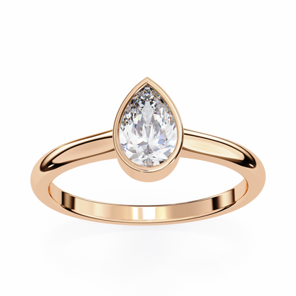 Lirio D’or Pear Solitaire Ring