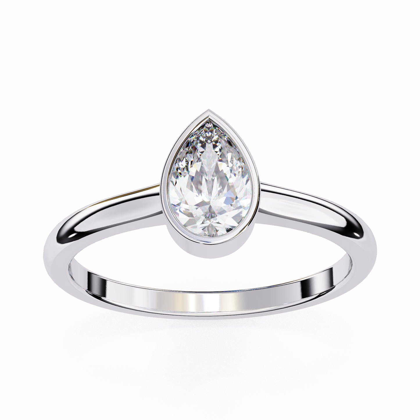 Lirio D’or Pear Solitaire Ring