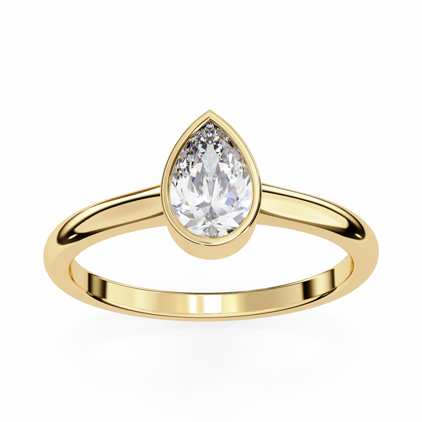 Lirio D’or Pear Solitaire Ring