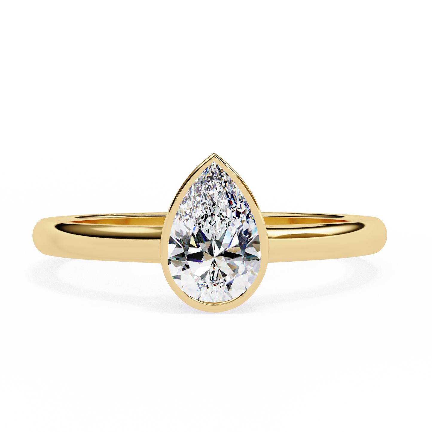 Lirio D’or Pear Solitaire Ring