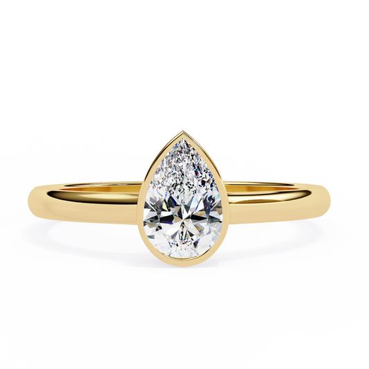 Lirio D’or Pear Solitaire Ring