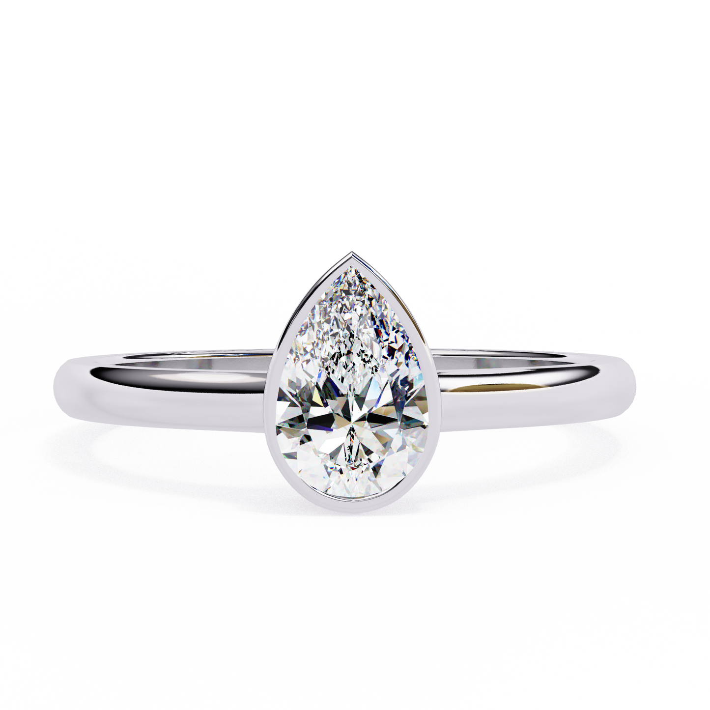 Lirio D’or Pear Solitaire Ring
