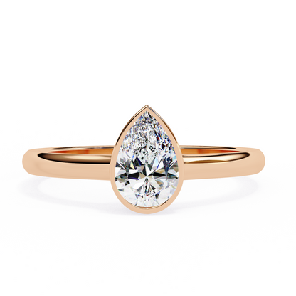 Lirio D’or Pear Solitaire Ring