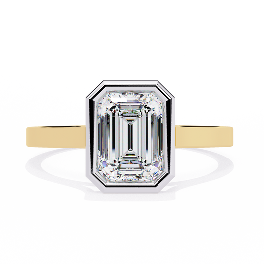 Isola Brillio Emerald Solitaire Ring