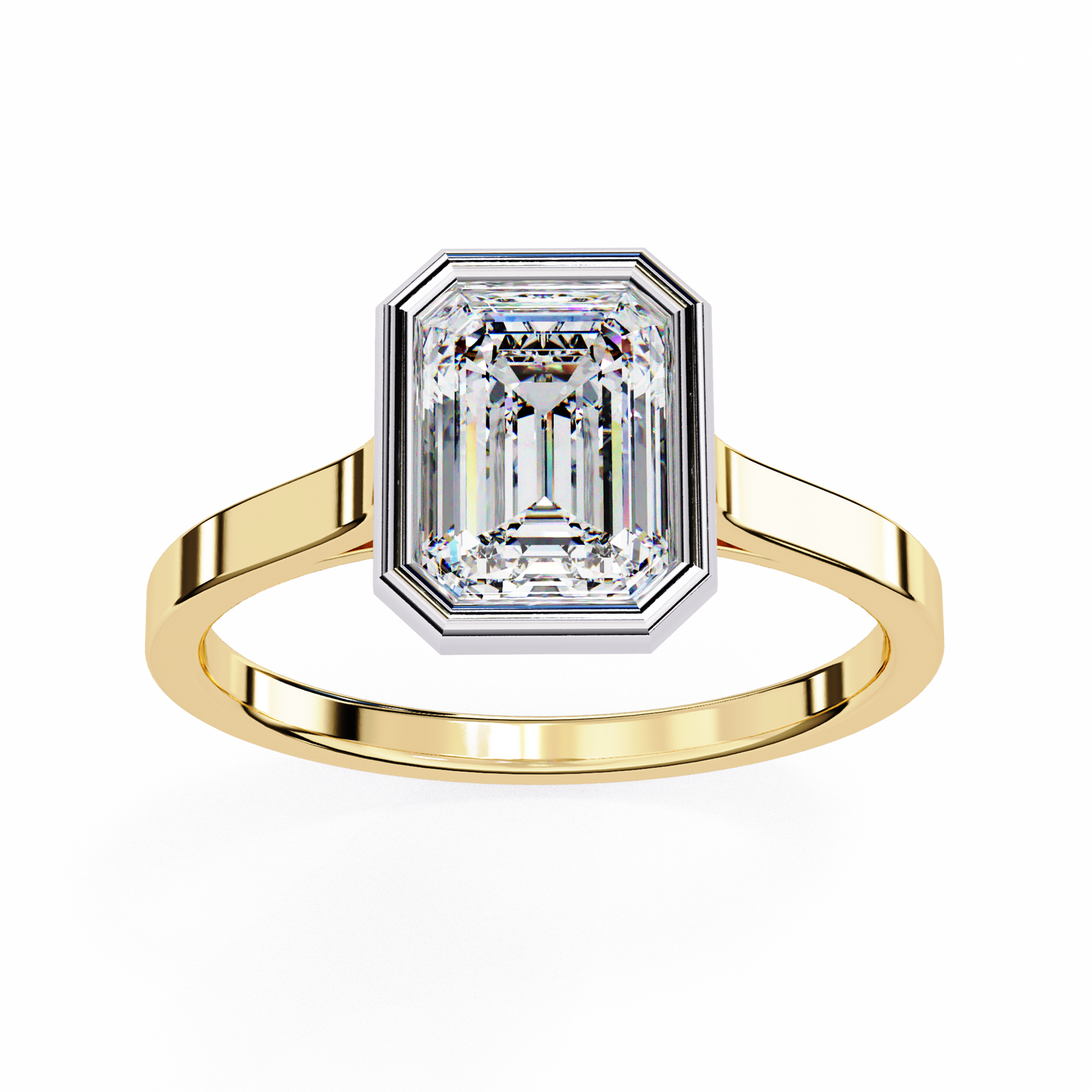 Isola Brillio Emerald Solitaire Ring