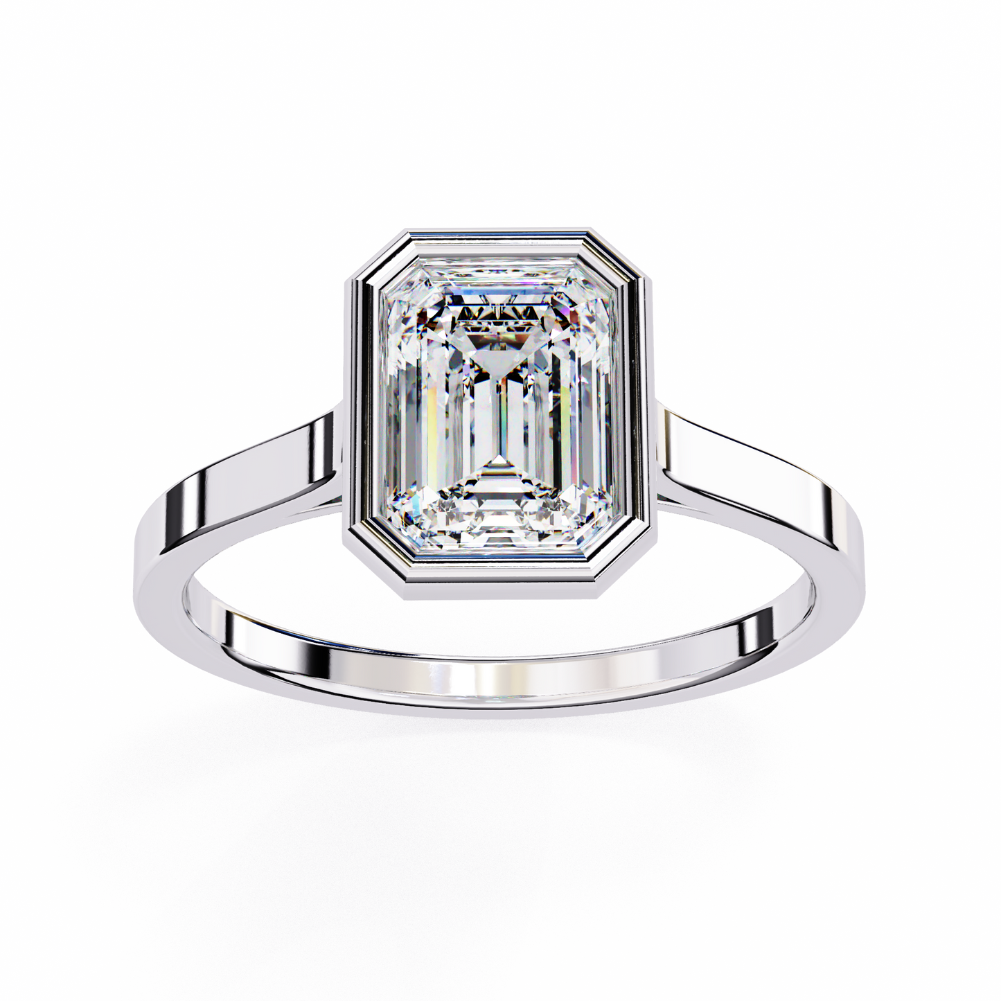 Isola Brillio Emerald Solitaire Ring