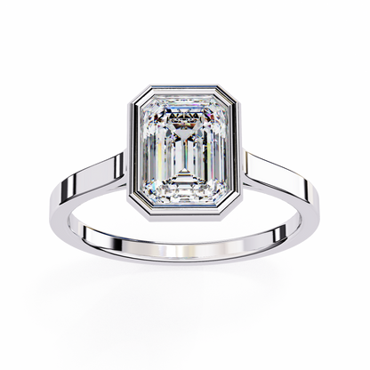 Isola Brillio Emerald Solitaire Ring