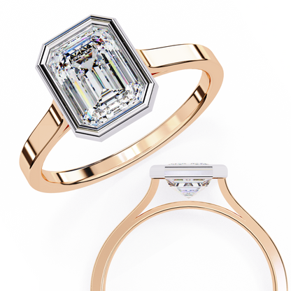 Isola Brillio Emerald Solitaire Ring