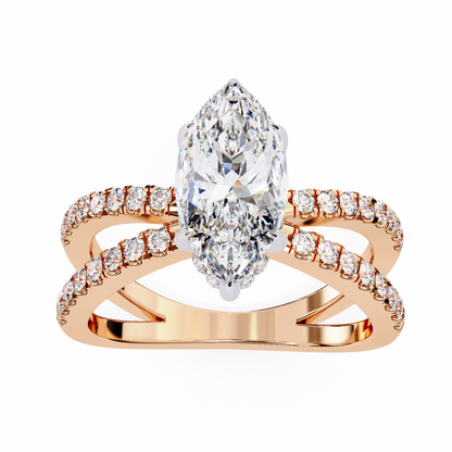 Allegra Aurum Marquise Solitaire Ring