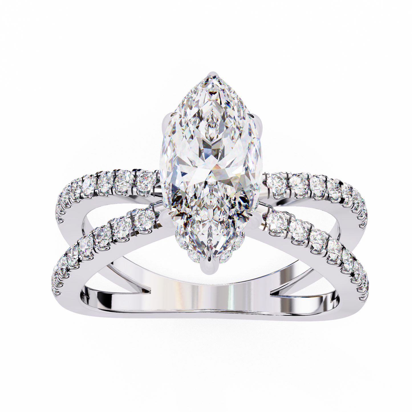 Allegra Aurum Marquise Solitaire Ring