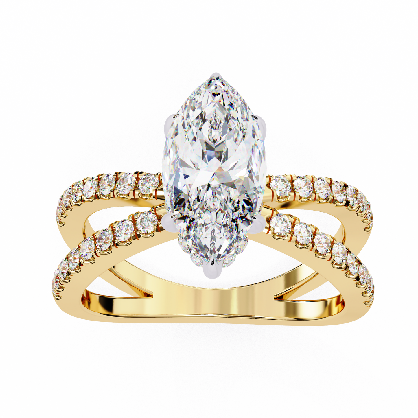 Allegra Aurum Marquise Solitaire Ring